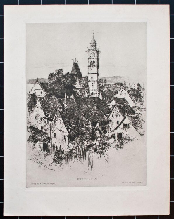 Peter Halm - Überlingen - Radierung - um 1910