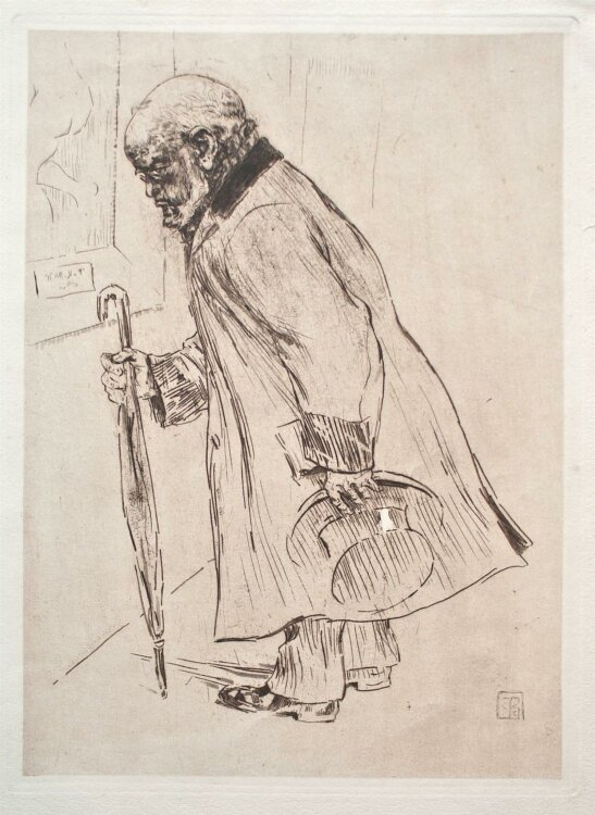 Ernst Bischoff-Culm - Adolf Menzel - Radierung - Zeitschr. Bild. Kunst Jg. 1907