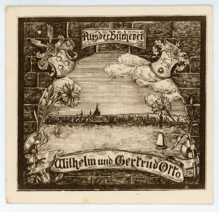 unbekannt - Exlibris von Wilhelm von Gertrud-Otto -...