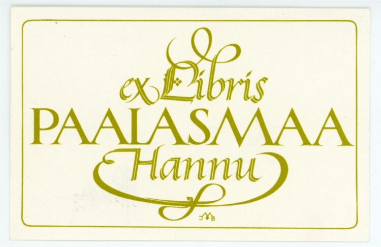 unbekannt - Exlibris von Paalasmaa Hannu - Druckgrafik -...
