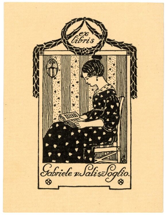 unbekannt - Exlibris von Gabriele von Salis-Soglio -...