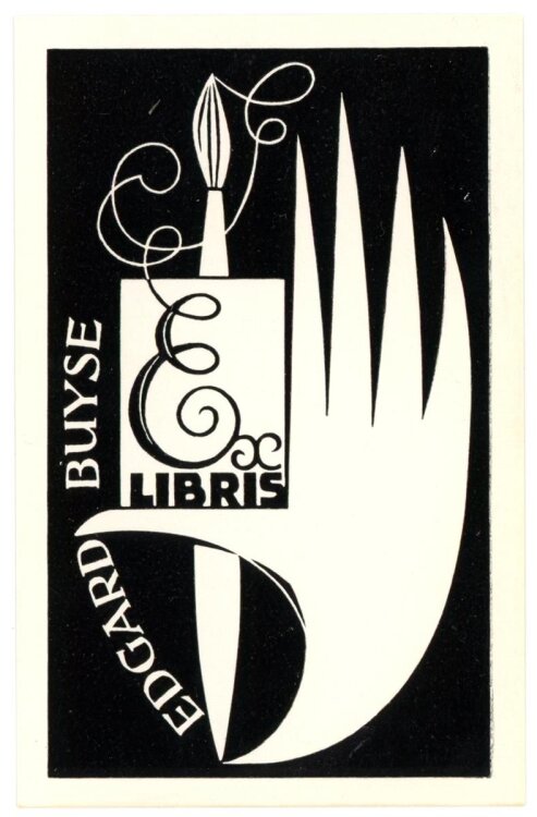 unbekannt - Exlibris von Edgard Buyse - Druckgrafik - o.J.