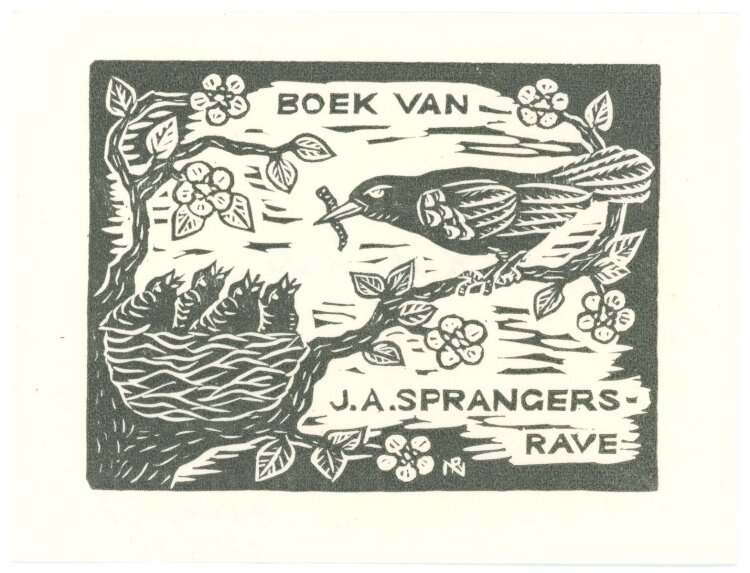 Ru Niemeyer - Exlibris von J.A. Sprangers-Rave -...