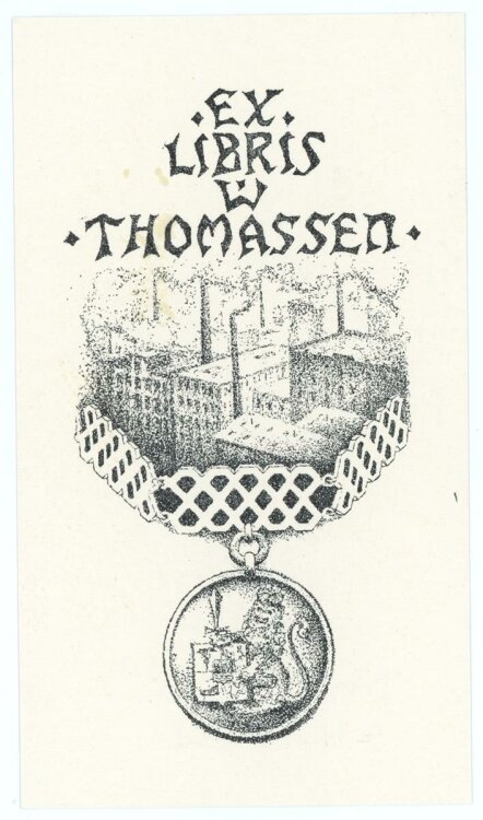 Dirk Vis - Exlibris von W. Thomassen - Druckgrafik - 1950