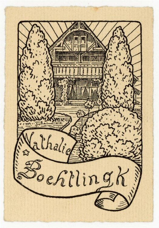 unbekannt - Exlibris von Nathalie Boehllingk -...