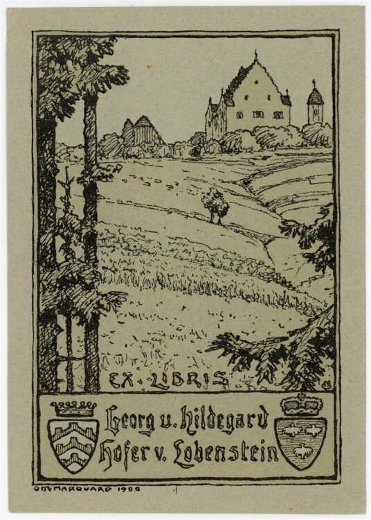 O. M. Marquard - Exlibris von Georg u. Hildegard Hofer v....