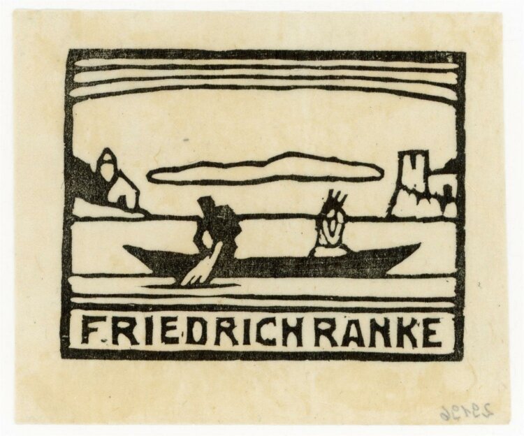 unbekannt - Exlibris von Friedrich Ranke - Holzschnitt -...