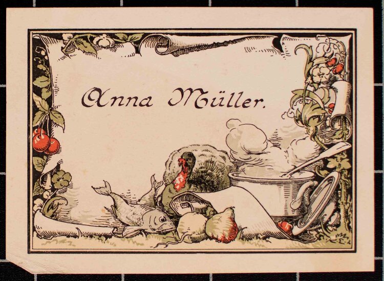Gasthof zum Erbprinzen - Abendessen - Menükarte - 01.10.1885