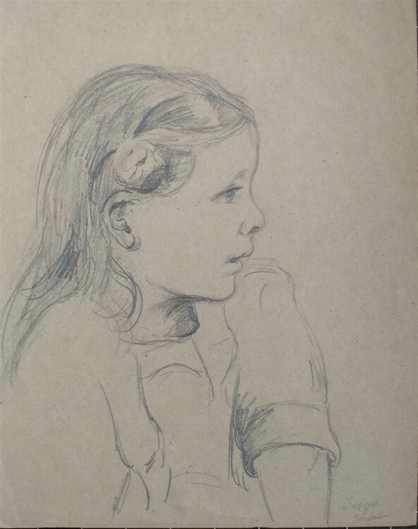Elisabeth Büchsel - Mädchenporträt - o.J. - Bleistift