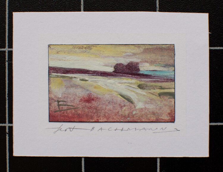 Bachmann - Landschaft - Aquarell - o. J.