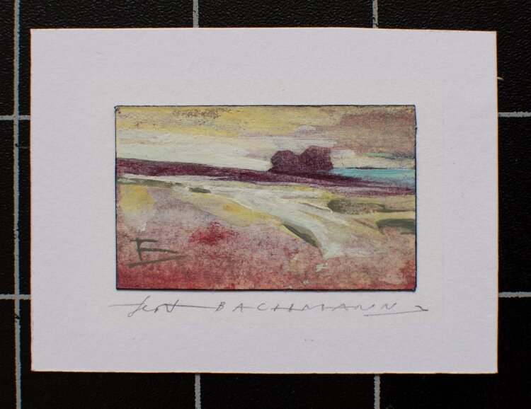Bachmann - Landschaft - Aquarell - o. J.