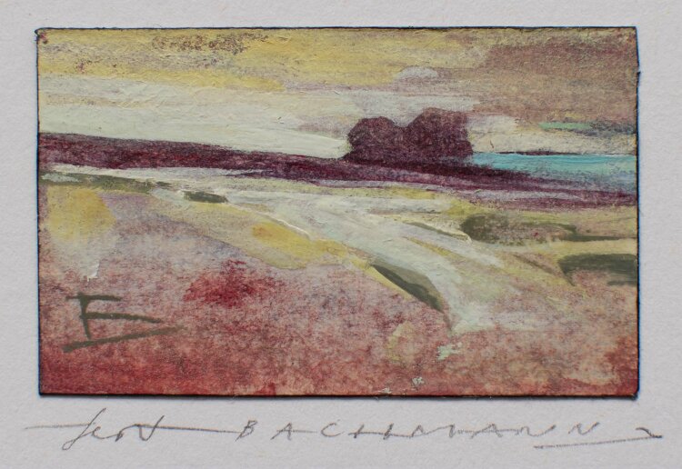 Bachmann - Landschaft - Aquarell - o. J.