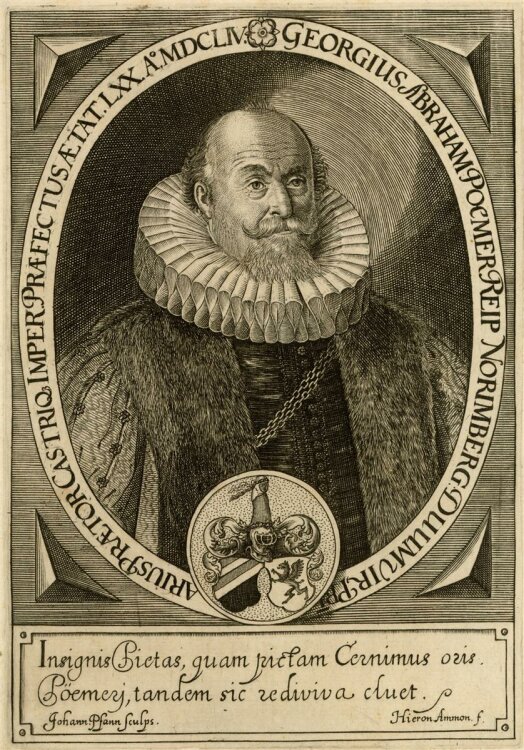 Johann Pfann - Bildnis des Georgius Abraham Poemer -...