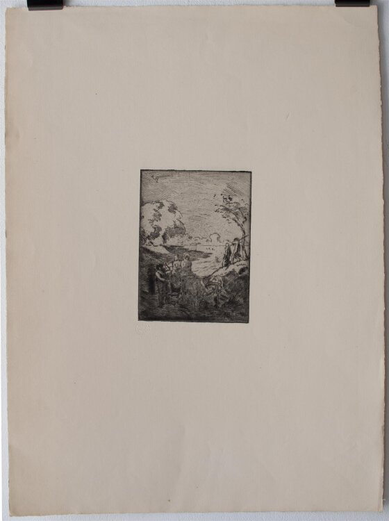 Albert Haueisen - Heimkehr vom Feld - Radierung - o.J.