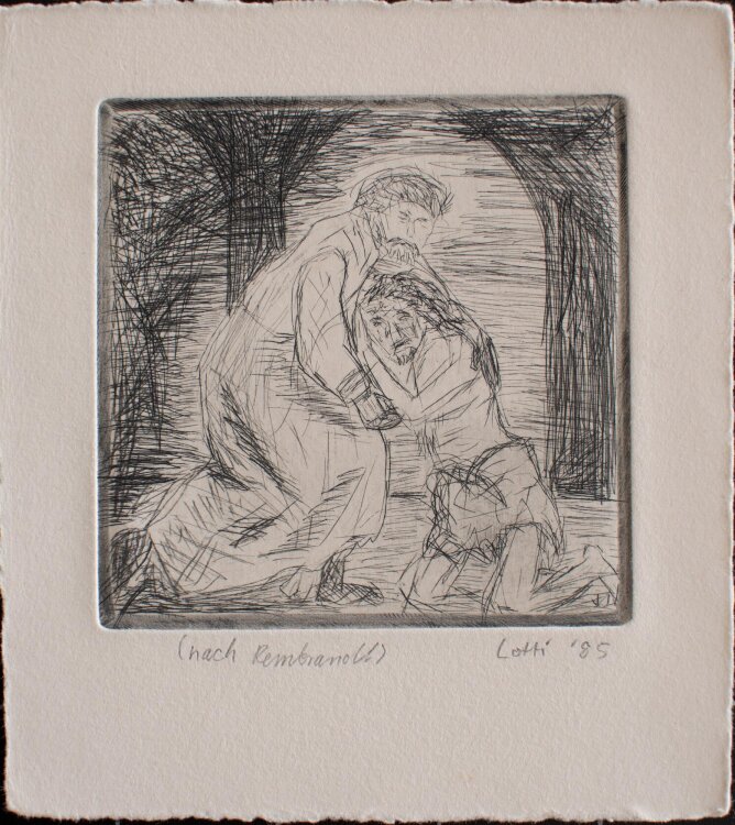 Charlotte Butzmann - Der verlorene Sohn - Radierung - 1985