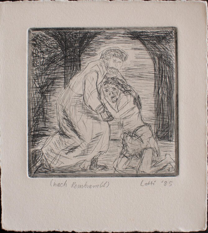 Charlotte Butzmann - Der verlorene Sohn - Radierung - 1985