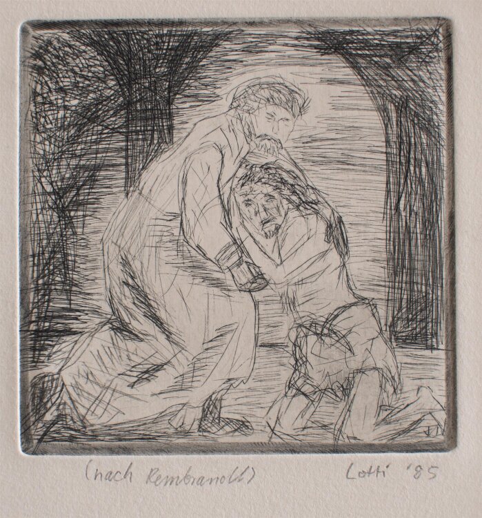 Charlotte Butzmann - Der verlorene Sohn - Radierung - 1985