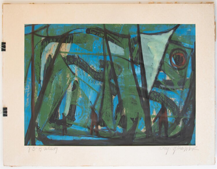 Gustav Burdensky - ohne Titel - undatiert - Gouache