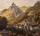 Franz Hablitscheck - Schloss Forchtenstein - kol. Stahlstich - um 1860
