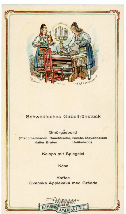 Übersee-Oversea Grill (Hamburg-Amerika-Linie) - Schwedisches Gabelfrühstück - Me
