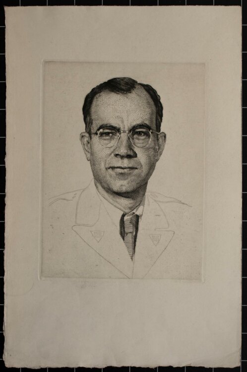 Leon Schnell - Porträt eines Mannes - Radierung - o.J.