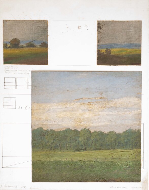 Filius Fritz Klein - Landschaft nach E. A. Hoffmann - Malerei - 1974