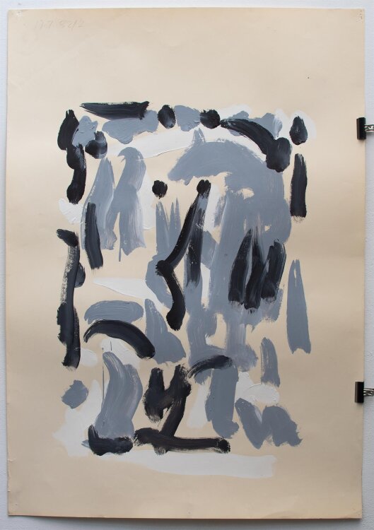 Christian Lindow - Abstrakter Kopf II - Acryl auf Papier...