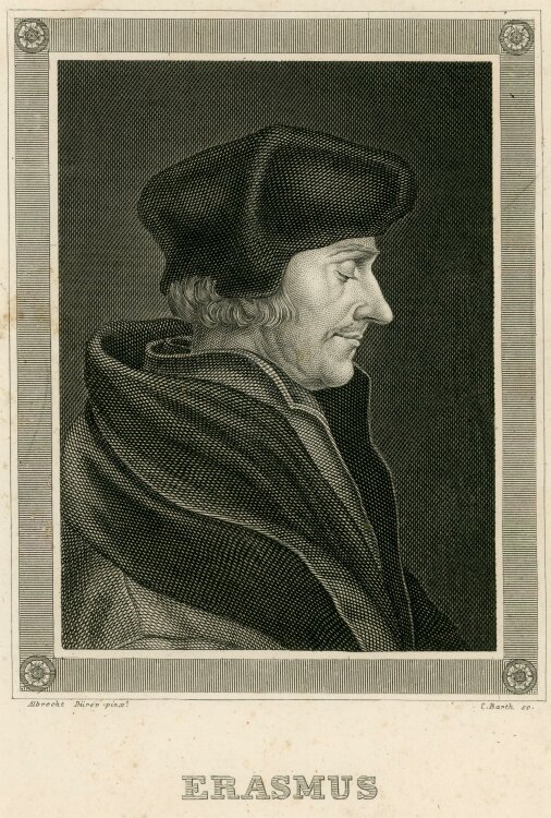 Carl Barth - Bildnis des Erasmus von Rotterdam -...