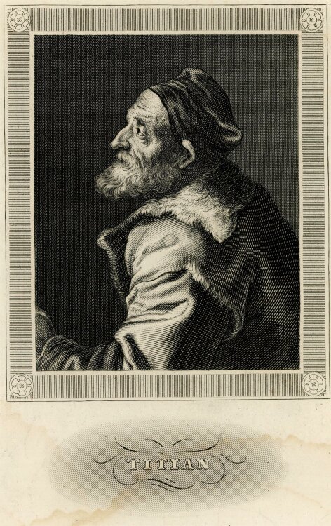 unbekannt - Bildnis des Tizian - Stahlstich - o.J.