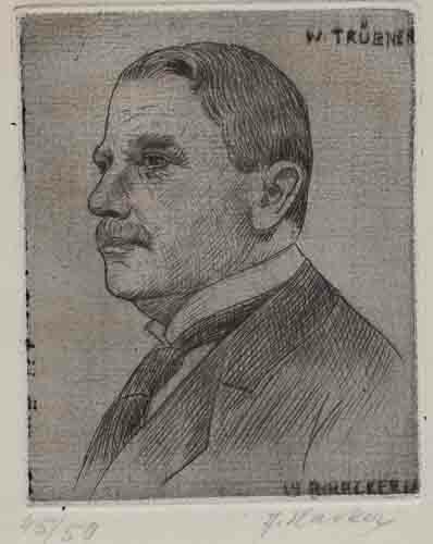Adolf Hacker - Wilhelm Trübner (1851-1917) - Radierung - 1918