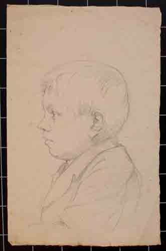 Johannes Hanse - Kinderportrait - Bleistiftzeichnung - um...
