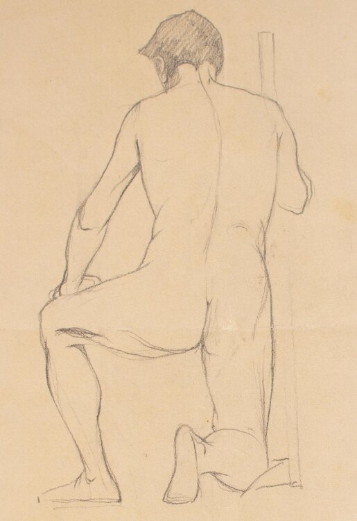 Johannes Hanse - Entwurf einer Wandskulptur - Bleistiftzeichnung - um 1880