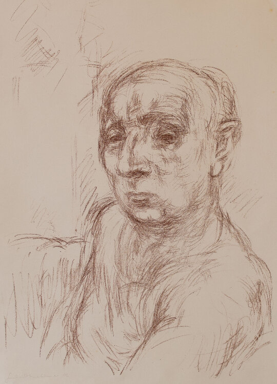 Gerhard Kettner - Porträt - Kreidelithografie - 1966