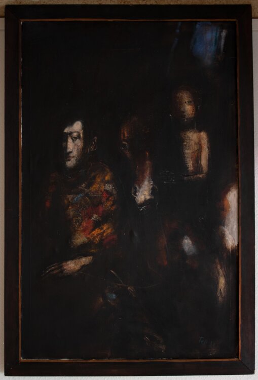 Heinrich Tessmer - Gefolgschaft - Öl auf Leinwand - 1983