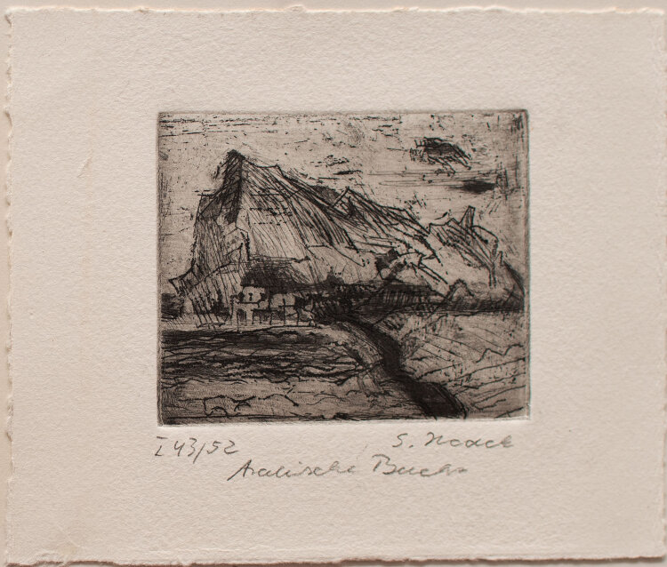 Sigrid Noack - Arabische Bucht - Radierung - 1985