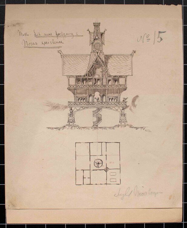 Nicolaysen - Weitere Fortschritte bei Noras Existenz - Zeichnung - um 1880