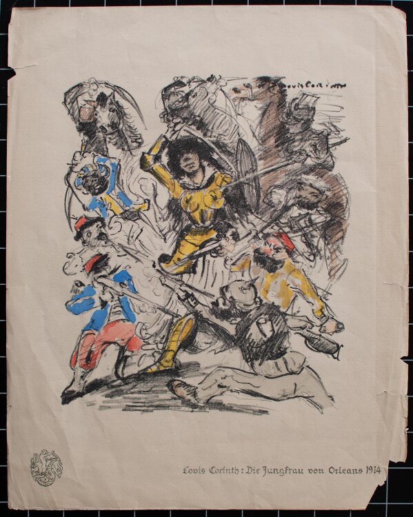 Lovis Corinth - Jungfrau von Orleans - Offsetlithografie - 1914