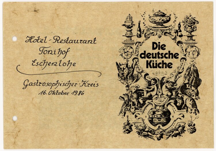 Hotel-Restaurant Tonihof -Gastrosophischer Kreis -...