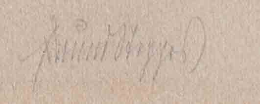 Edmund Steppes - Gebirgslandschaft - Radierung - o.J.
