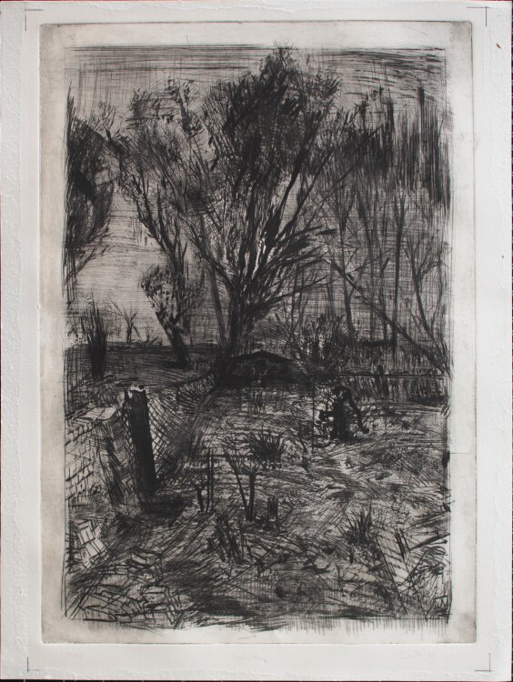 Sighard Gille - Garten (Landschaft) - Radierung - 1986