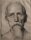 Carl Müller - Porträt eines bärtigen Mannes - Bleistiftzeichnung - 1849