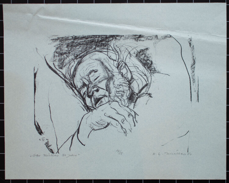 Karl Erich Müller - GHO Müller 81 Jahre - Lithografie - 1980