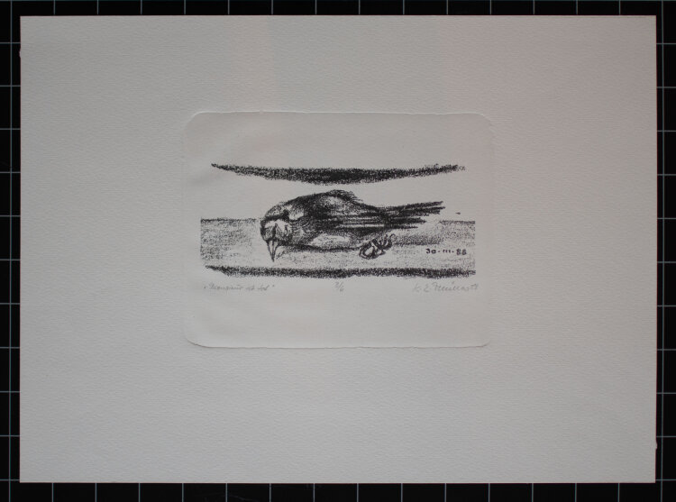 Karl Erich Müller - Monsieur ist tot - Lithografie -...