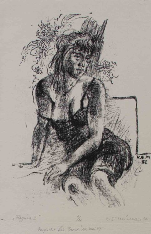 Karl Erich Müller - Regina II - Lithografie - 1986