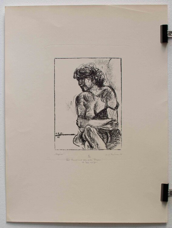 Karl Erich Müller - Regina - Lithografie - 1986