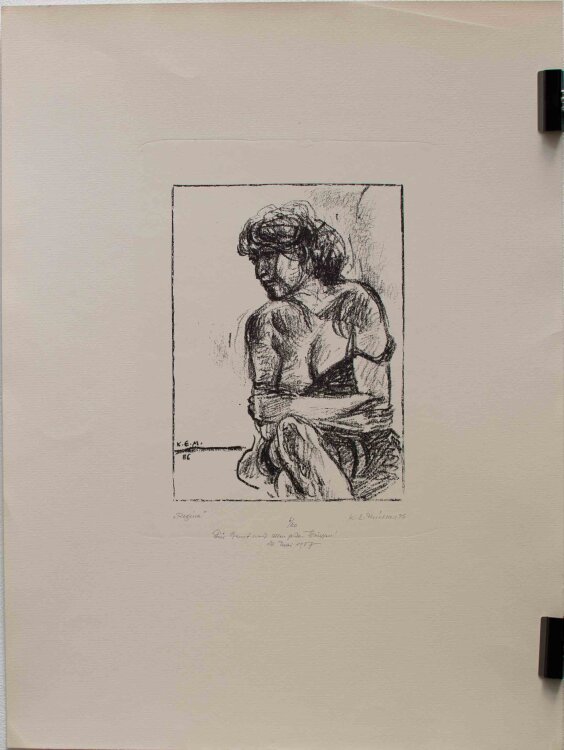 Karl Erich Müller - Regina - Lithografie - 1986