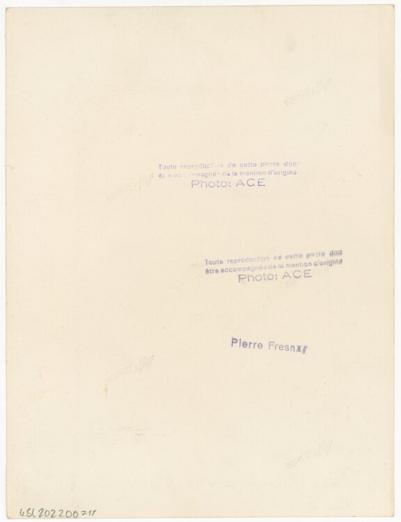 Pressebilder ACE - Schauspieler Pierre Fresnay (1897-1975) im Kostum -  - o.J.
