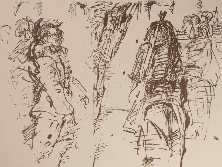 Bernt Wilke - Der Oper Der Feuerring von Awet Terterjan (1967) - Lithografie - 1977
