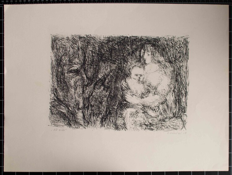 Rolf Händler - Die Liebe - Lithografie - 1969