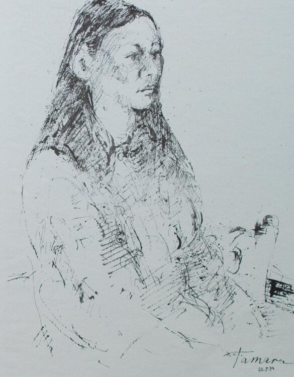Bernt Wilke - Tamara II - Lithografie - 1976